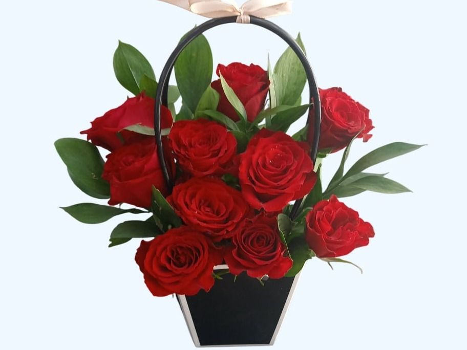 Black Bags With Red Roses