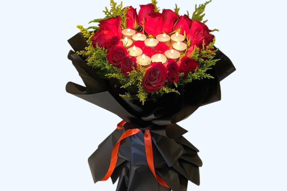 Flowers with Candles