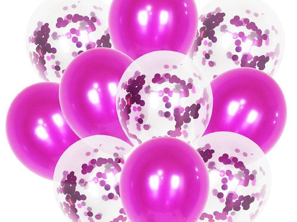 Pink Glitter Balloons