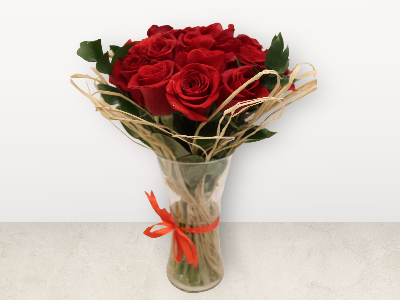 Red Roses In A Vase