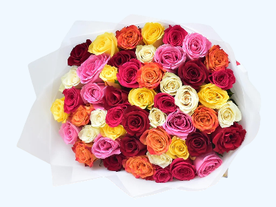 Colorful Bouquet 25 Roses