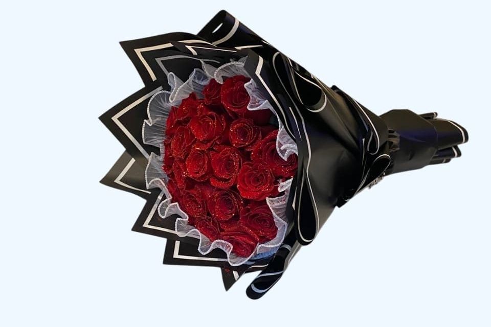 Red Rose Double Wrapping