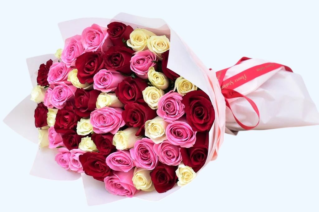 Pink, Red, White Bouquet